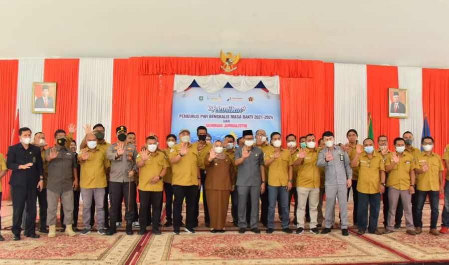 Pengurus PWI Bengkalis 2021-2024 Dilantik