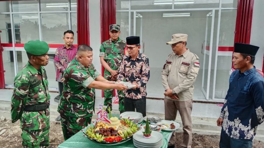 Peresmian Koperasi Merah Putih di Desa Tanjung Damai, Danramil: agar Masyarakat lebih Sejahtera