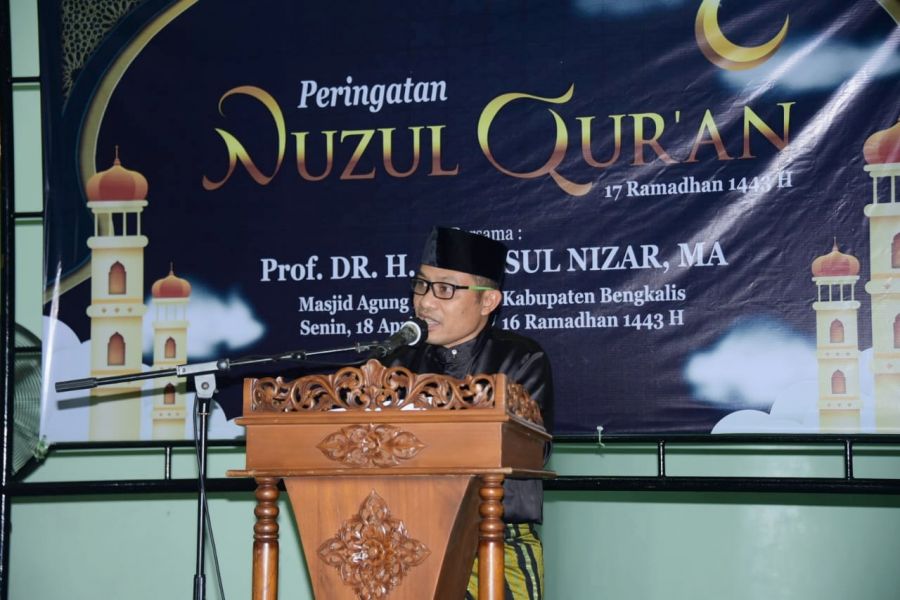 Peringatan Malam Nuzul Quran Pemkab Bengkalis Berlangsung di Masjid Agung Istiqomah