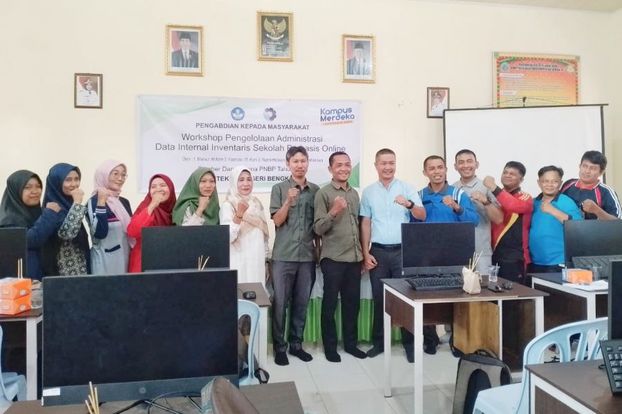 Perkuat Sistem Pengelolaan Invetaris Sekolah, Dosen Polbeng Lakukan Workshop Adminstrasi Data