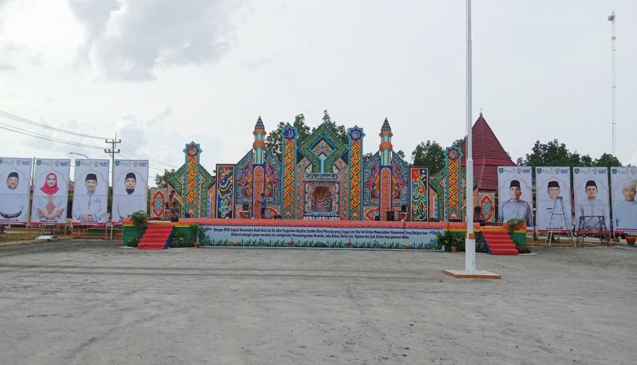 Persiapan MTQ ke- 33 Tingkat Kecamatan Bukit Batu Berjalan Lancar