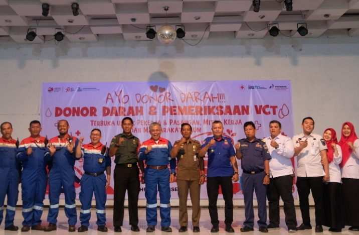 Pertamina Laksanakan Kegiatan Donor Darah dan Pemeriksaan VCT
