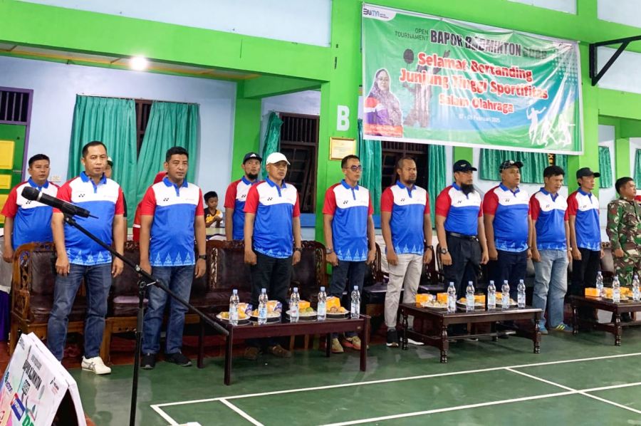 Pertamina RU II Sungai Pakning Gelar dan Buka Open Tournamen Badminton