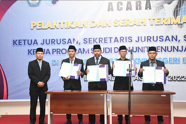 Polbeng Lakukan Pelantikan Sejumlah Pejabat