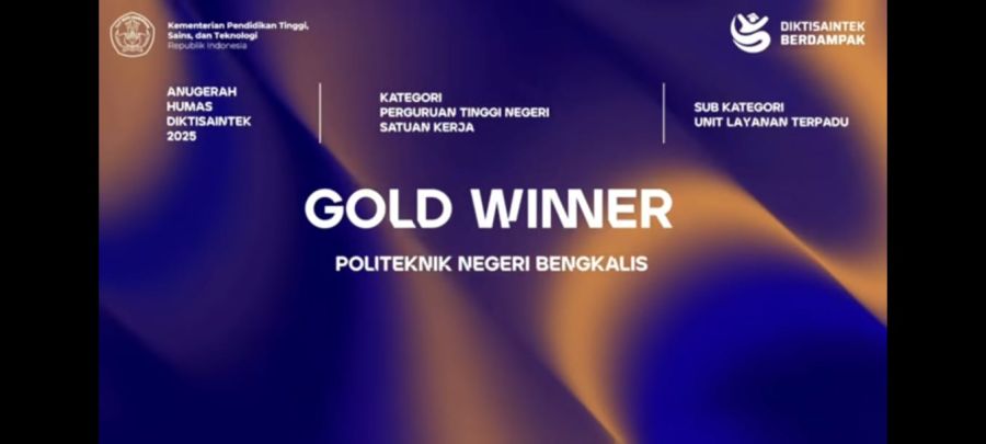Politeknik Negeri Bengkalis Raih Pemenang Pertama pada Ajang Anugerah Diktisaintek 2025