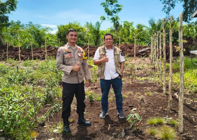 Polsek dan Desa Pangkalan Jambi Siapkan lahan untuk Tanam Jagung Pipil