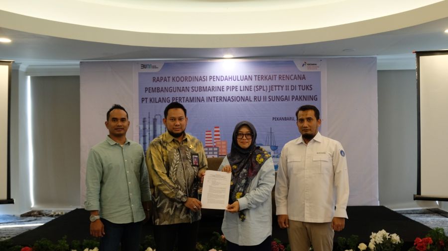 PT KPI Kilang Sungai Pakning Gagas Pembangunan Pipa Bawah Laut Dukung Kemandirian Energi Nasional