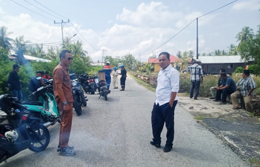 PT. KPI Sungai Pakning Akan Perbaiki Jalan Sultan Syarif Kasim, Pemdes Sungai Selari Ucapkan Terima