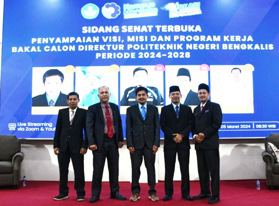 Rapat Senat Terbuka, Lima Bakal Calon Direktur Polbeng Sampaikan Visi, Misi dan Program Kerja
