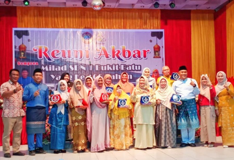 Rayakan Milad yang ke-100 Tahun, SDN 1 Bukit Batu Gelar Reuni Akbar dari Senior hingga Yunior