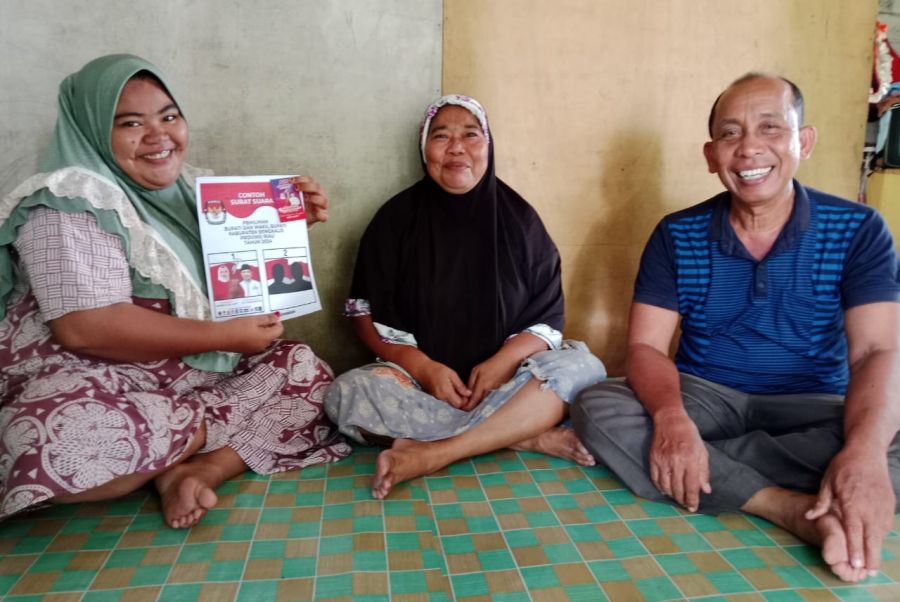 Relawan Sergu Bergerak, Mantan Kades Kampanye Paslon KBS 