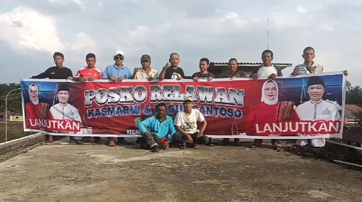 Relawan Sergu Kecamatan Bukit Batu Terbentuk, Siap Menangkan Kasmarni-Bagus Santoso 2 Periode