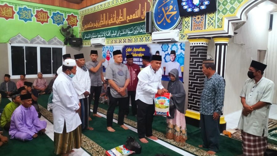 Safari Romadhan dan silaturahim Camat Bukit Batu di Masjid Al Mizan Desa Sejangat