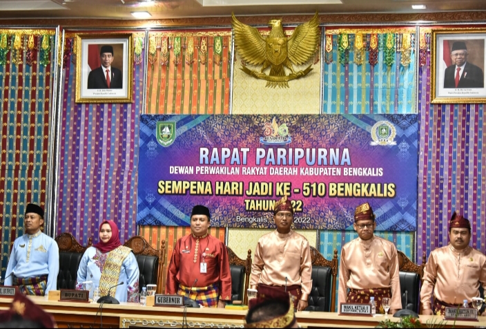 Sambut Hari Jadi Bengkalis Ke- 510, DPRD Kabupaten Bengkalis Gelar Rapat Paripurna