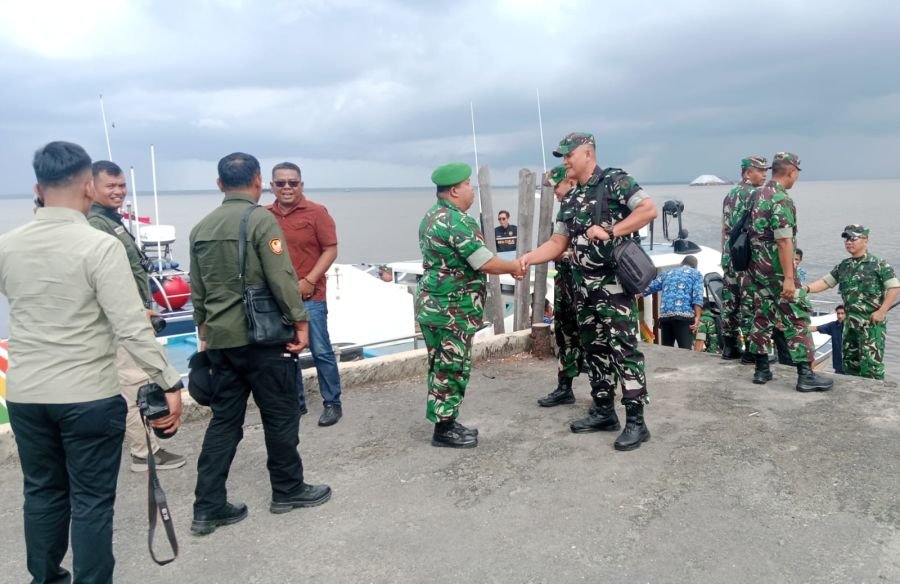 Sambut Rombongan Pangdam XIX/TT dan Danrem 031/WB, Danramil: Dalam  Rangka Kunker dan Silaturahmi