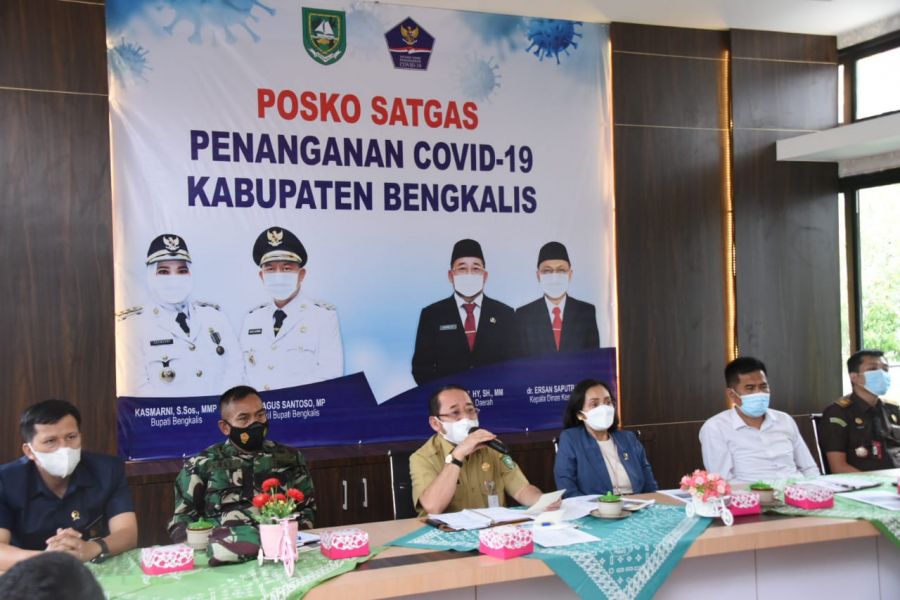 Sekda Bustami HY Laporkan, Bengkalis masih Kekurangan Dosis Vaksin Kepada Gubri