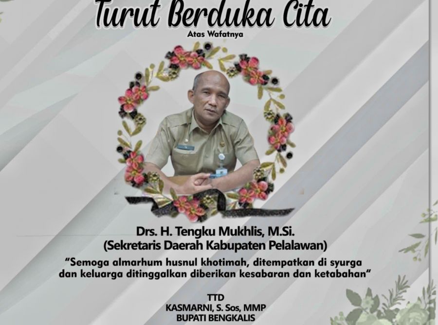 Sekda Pelalawan Meninggal Dunia, Bupati Kasmarni Turut Berbelasungkawa