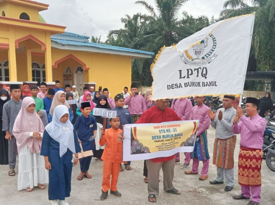 Semaraknya Pawai Ta'aruf STQ Ke- 23 Desa Buruk Bakul