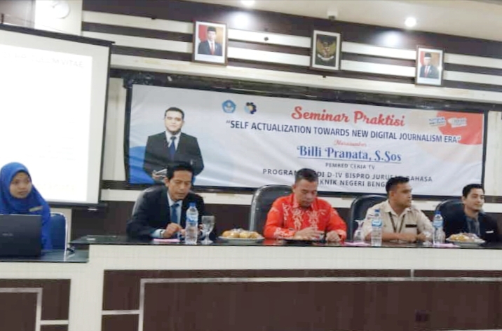 Seminar Praktisi Program Studi D-IV Bispro Jurusan Bahasa Polbeng
