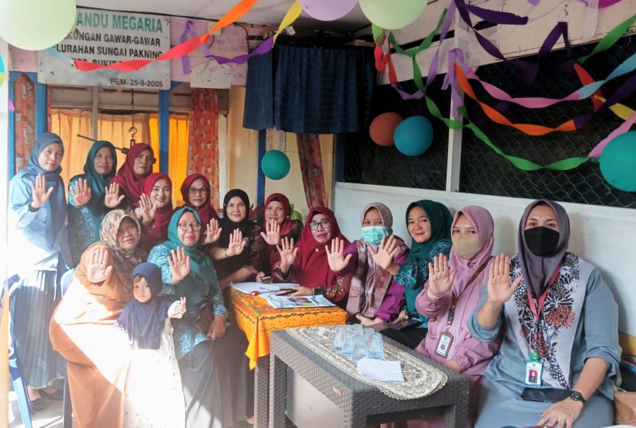 TP-PKK Kelurahan Sungai Pakning Laksanakan Kegiatan Gerakan Penimbangan Serentak