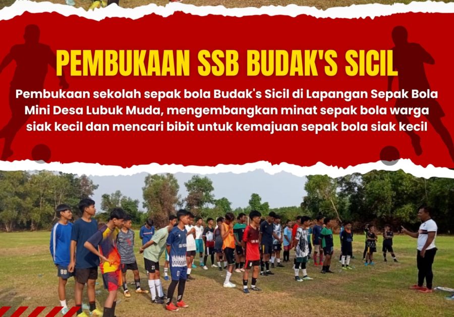 Trobosan Kreatif Polsek Siak Kecil, Laksanakan Pembukaan SSB Budak's Sicil di Lapangan Lubuk Muda