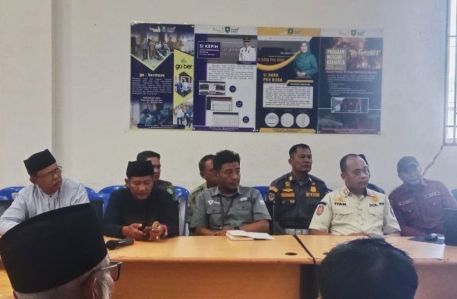Untuk Memeriahkan Malam Hari Raya Idul Fitri, Pemerintah Kecamatan Bukit Batu Gelar Rapat Persiapan