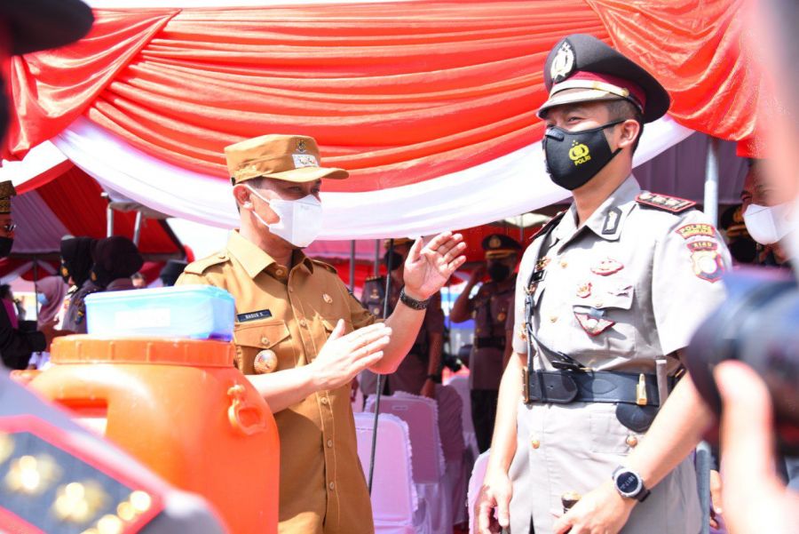 Wabup Bagus Santoso Hadiri Penutupan Diktukba Polri di SPN Polda Riau