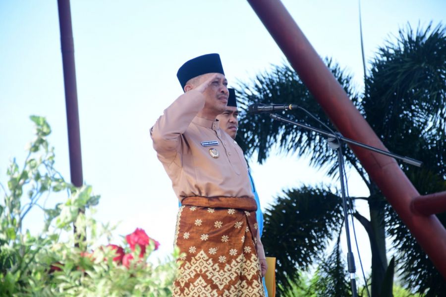 Wakil Bupati Bengkalis Pimpin Upacara Hardiknas, Sampaikan Pesan Penting Mendikbudristek
