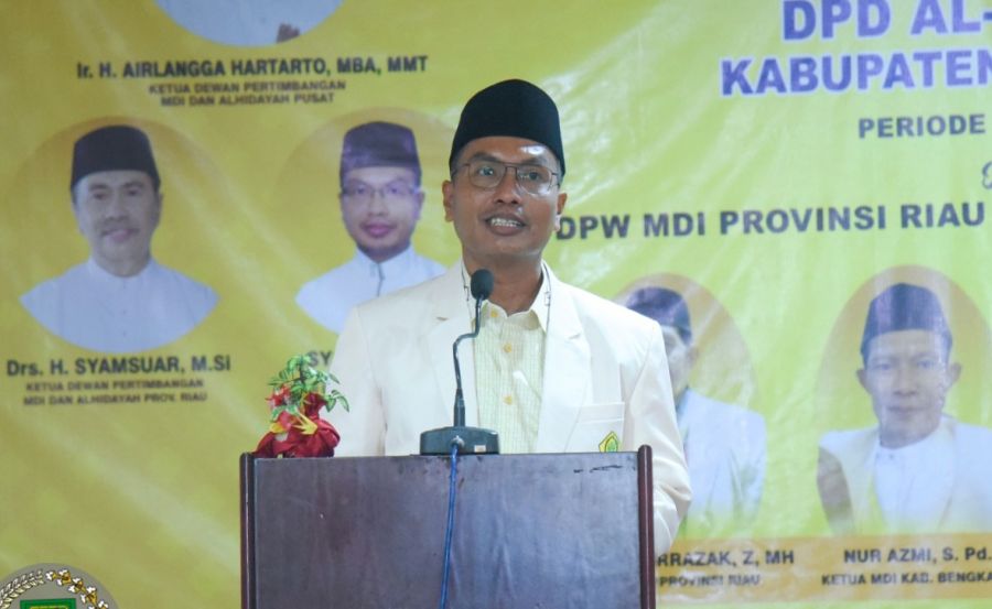Wakil Ketua I Hadiri Acara Pelantikan Pengurus Dewan Pimpinan Daerah Majelis Dakwah Islamiyah (MDI)