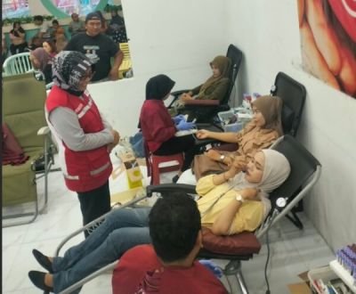 PMI Bojonegoro Gelar Donor Darah di Tempat Wisata Go Fun